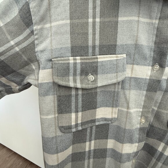 H&M Oversized Long Sleeve Flannel Overshirt - Picture 3 of 4
